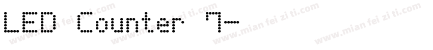 LED Counter 7字体转换